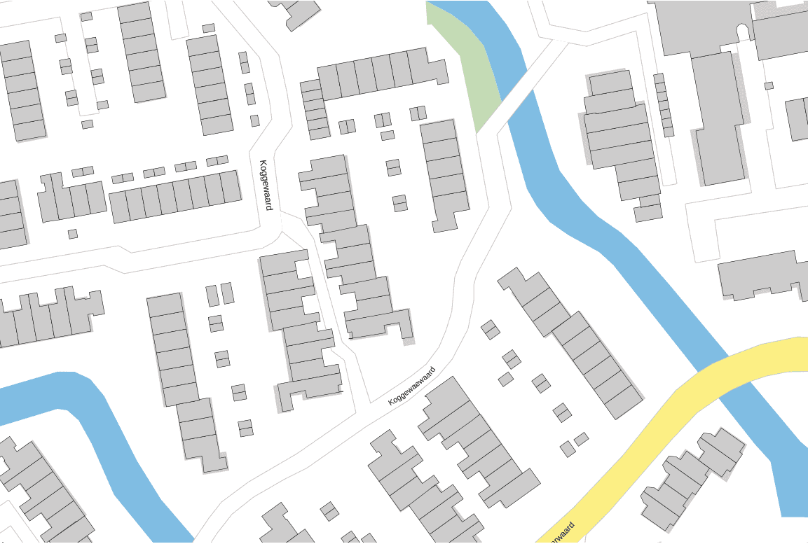 Example of contour data used to determine housing type